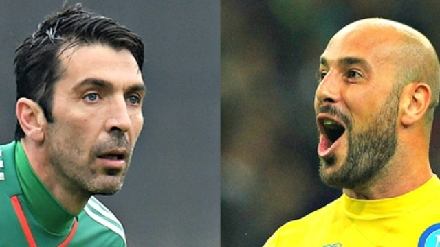 Buffon e Reina questa sera uno di fronte all'altro