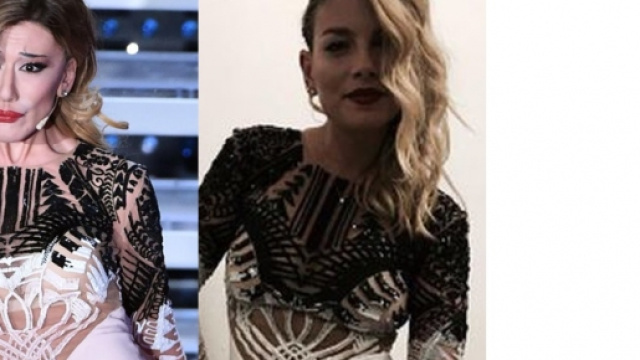 Virginia Raffaele imita Belen vestita come Emma.