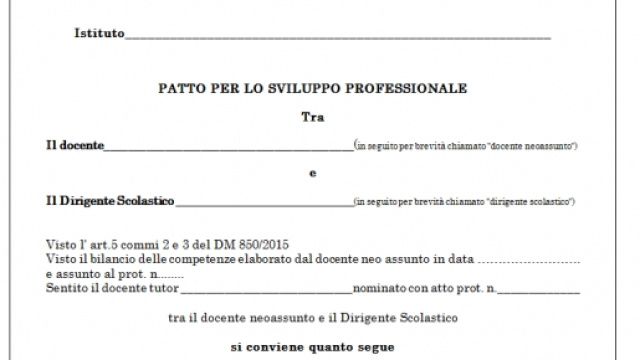Fatto formativo, neoassunti 2015/16