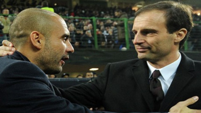 Massimiliano Allegri e Pep Guardiola