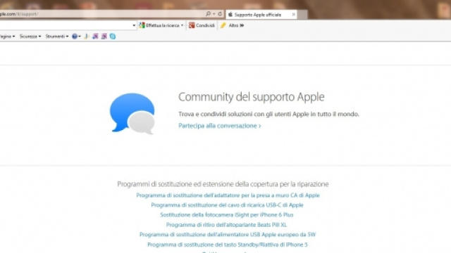 Interventi gratuiti per prodotti Apple difettosi