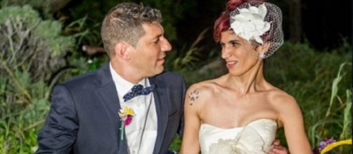 La pareja despu&eacute;s de la ceremonia.