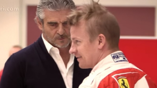 Ferrari, Kimi Raikkonen e Maurizio Arrivabene