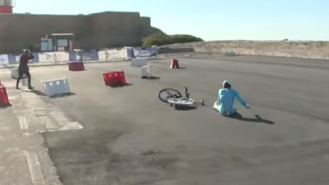 La caduta di Luis Leon Sanchez