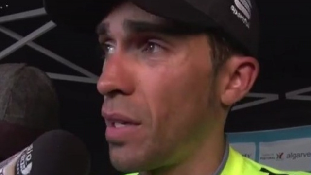 Interviste post corsa per Alberto Contador