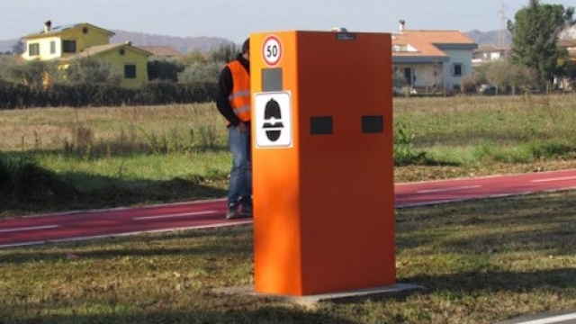 Ottorino Ferilli installa autovelox a Fiano Romano