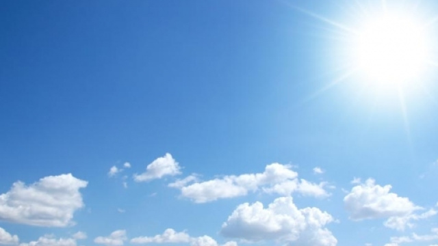 Una bella giornata di sole serena