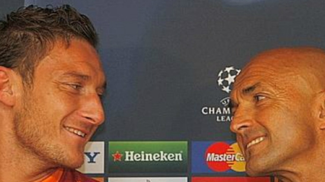 A sinistra Totti e a destra Spalletti