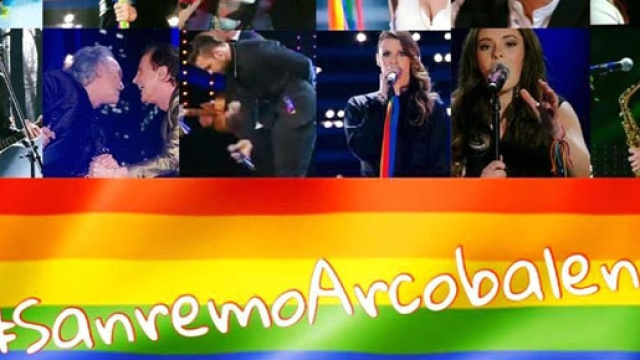 L'hastag per Sanremo Arcobaleno (Fonte FB)