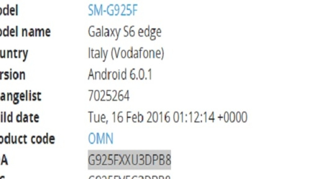 News Aggiornamento S6 e edge brand Vodafone