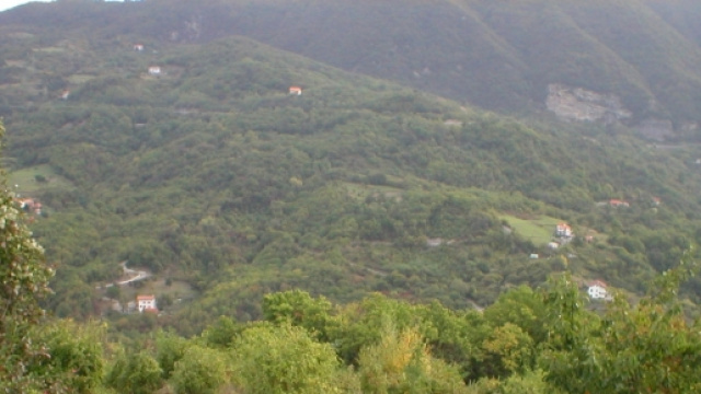 vista panoramica sui monti liguri