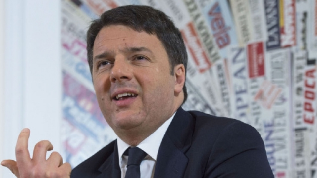 Il presidente del Consiglio Matteo Renzi