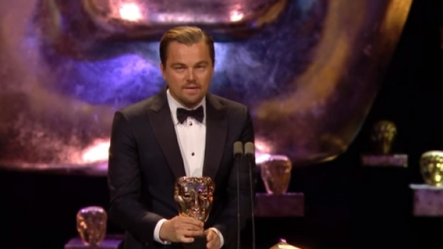 Leonardo DiCaprio ai Bafta 2016