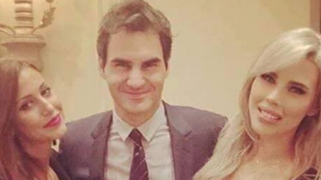 Roger Federer alla cena di viglia agli Oscar 2016