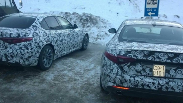 Alfa Romeo Giulia base foto spia in Abruzzo