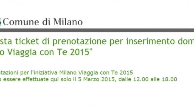 Richiesta abbonamento Atm Milano gratis del 2015