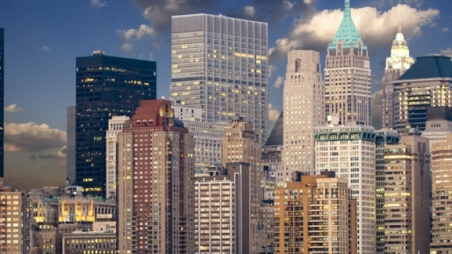 Una suggestiva immagine di New York e lo Skyline