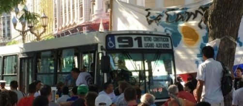 Fotograf&iacute;a tomada en el momento del hecho