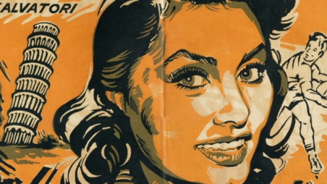 Il cartellone di un film con Sofia Loren