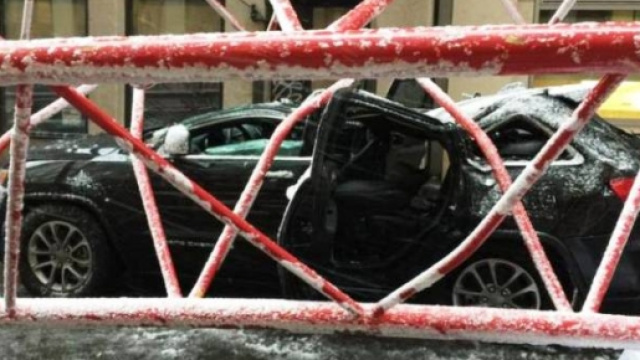 Video gru crolla a New York, Manhattan