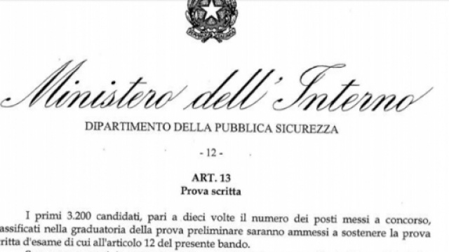 Concorso polizia di Stato 2016, news 8/2