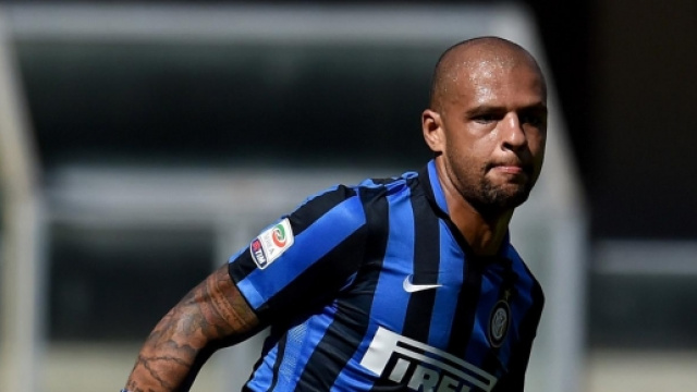 Il brasiliano Melo, centrocampista dell'Inter