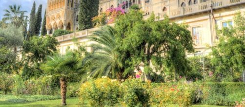 Arquitectura italiana con jardines