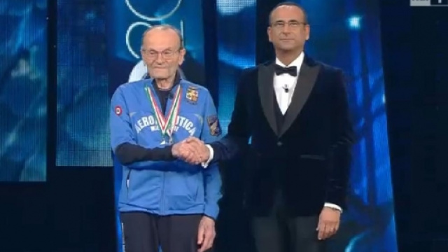 Giuseppe Ottaviani e Carlo Conti a Sanremo