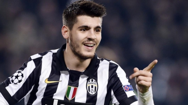 L'attaccante bianconero Alvaro Morata