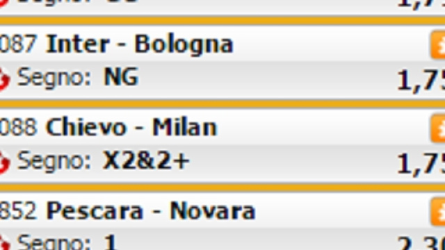 I match di alcuni campionati di calcio