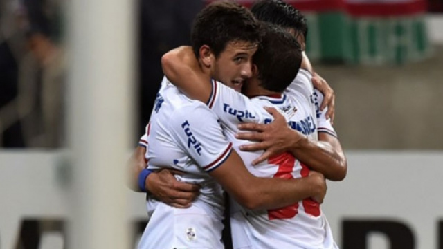 La gioia dei giocatori del Nacional Montevideo