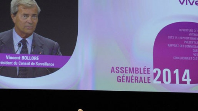 Vincent Bollor&eacute; all'assemblea generale di Vivendi