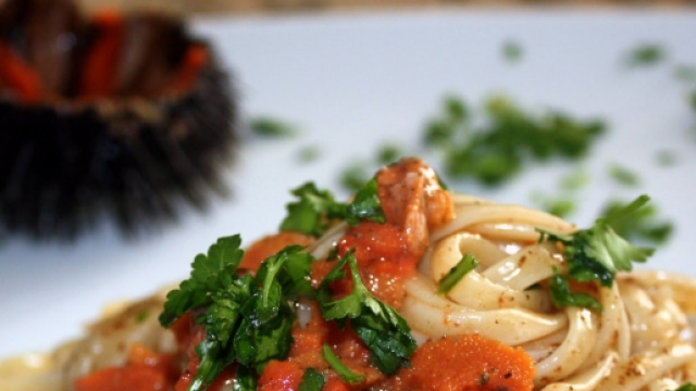 Bavette ai ricci di mare, una vera bont&agrave;