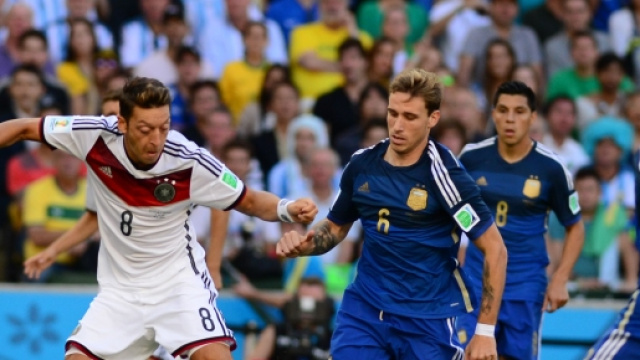 Lucas Biglia nella finale dei Mondiali 2014