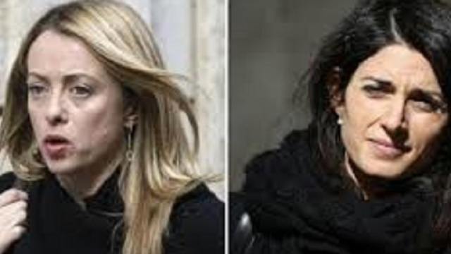 Giorgia Meloni e Virginia Raggi