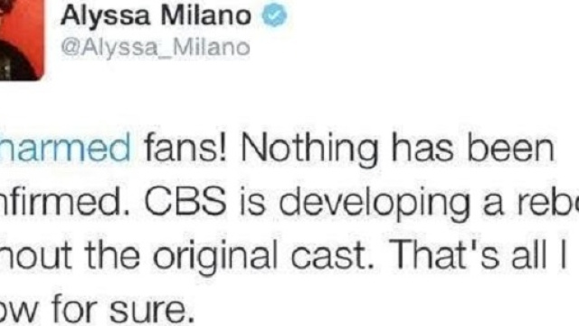 Uno screenshot dell tweet di Alyssa Milano