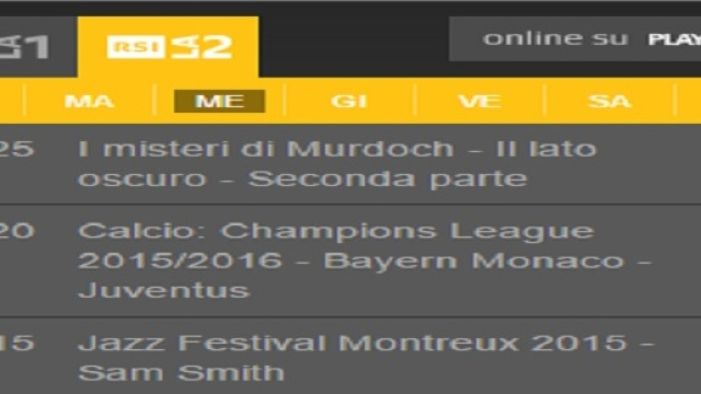 Champions League diretta tv su RSI LA2 16 marzo