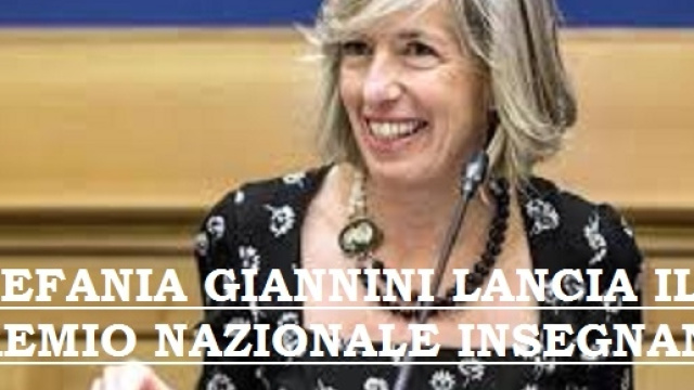 Giannini lancia il Premio nazionale insegnanti