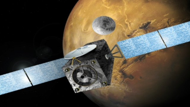 Immagine di Exomars in vicinanza di Marte