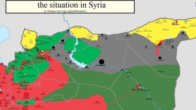 L'attuale mappatura della Siria
