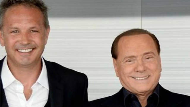 Il tecnico del Milan con Berlusconi