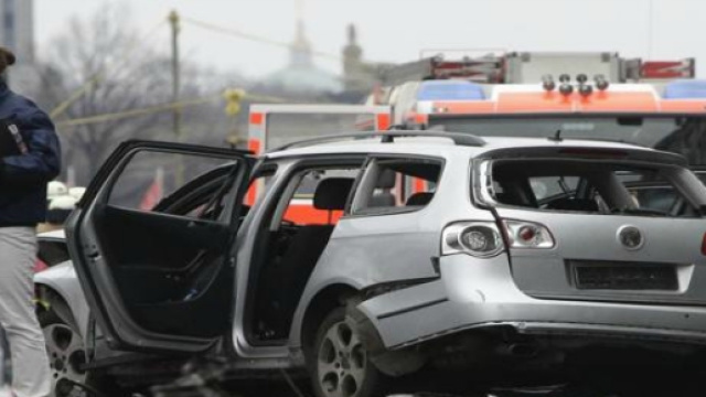L'auto esplosa questa mattina a Berlino