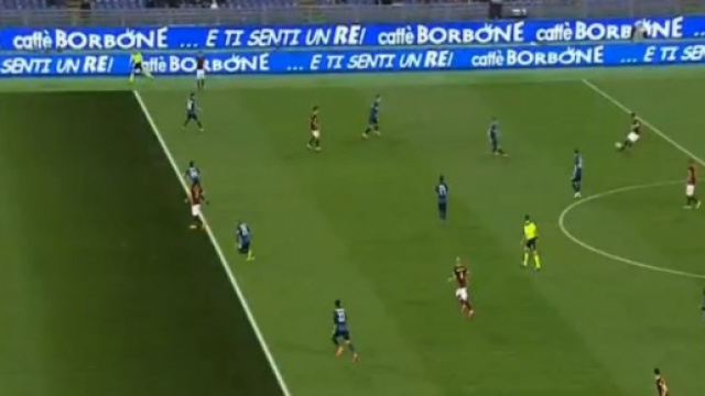 Roma-Inter: gol annullato per fuorigioco di Salah