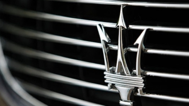 Il distintivo frontale delle Maserati