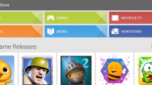 L'interfaccia del servizio Google Play