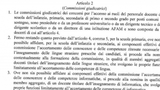 Requisiti e compensi commissioni giudicatrici