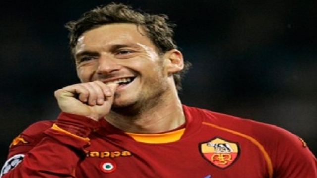 Il capitano della Roma Francesco Totti