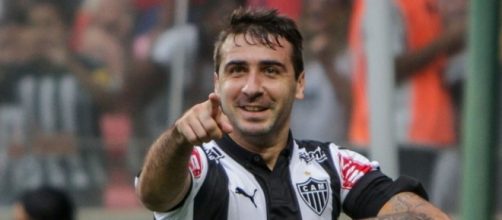 Pratto en uno de sus tantos festejos en Atl&eacute;tico Mineiro