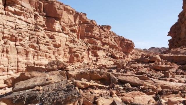 Un Canyon nel deserto del Sinai