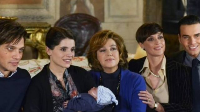 Il cast della fiction con Gabriel Garko